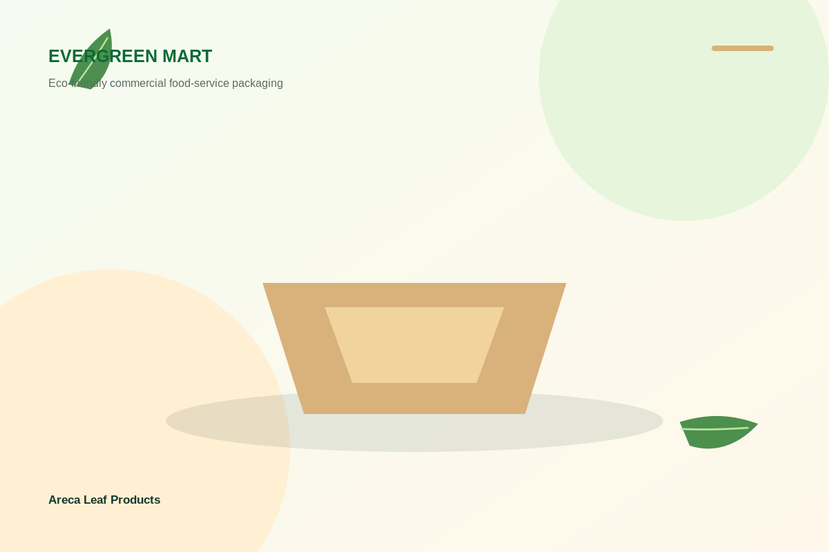 Areca leaf packaging