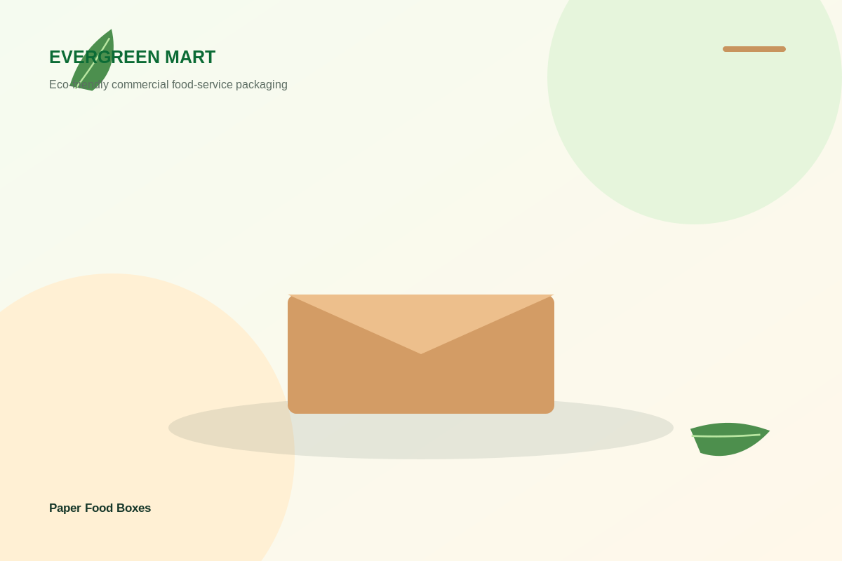 Paper food boxes